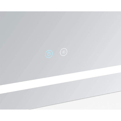 Aquadom Daytona  30" x 36" Rectangle Ultra-Slim Frame LED Lighted Bathroom Mirror With Defogger - D-3036-N