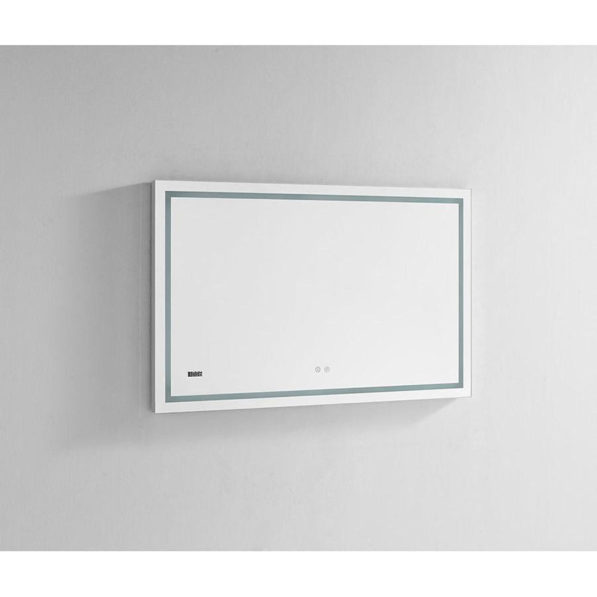 Aquadom Daytona 40" x 30" Rectangle Ultra-Slim Frame LED Lighted Bathroom Mirror With Defogger - D-4030-N