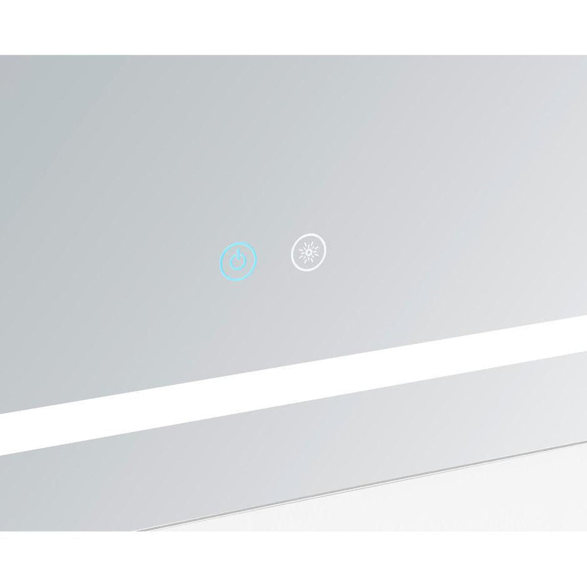 Aquadom Daytona 40" x 30" Rectangle Ultra-Slim Frame LED Lighted Bathroom Mirror With Defogger - D-4030-N