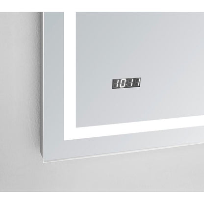 Aquadom Daytona 40" x 36" Rectangle Ultra-Slim Frame LED Lighted Bathroom Mirror With Defogger - D-4036-N