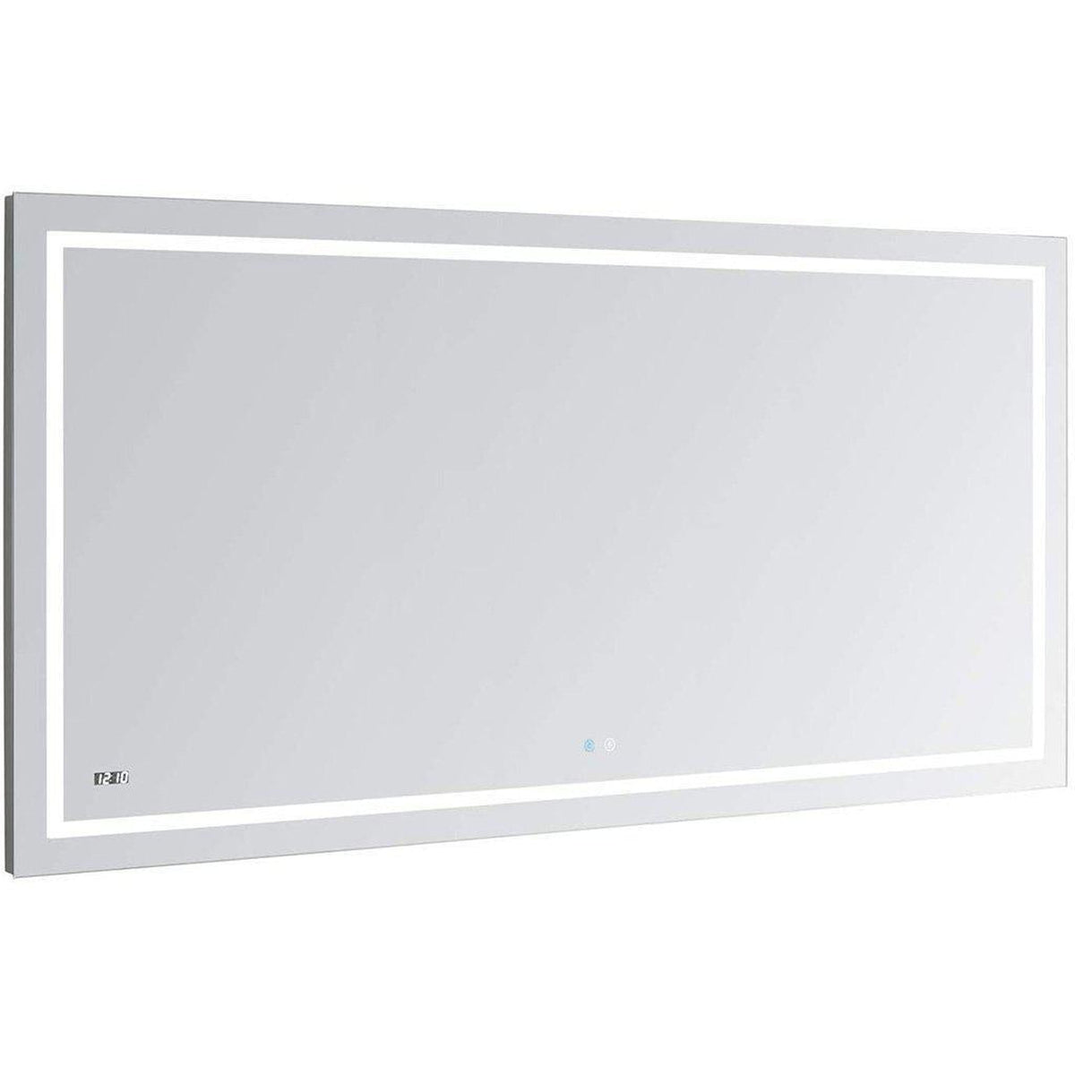 Aquadom Daytona 48" x 30" Rectangle  Ultra-Slim Frame LED Lighted Bathroom Mirror With Defogger - D-4830-N