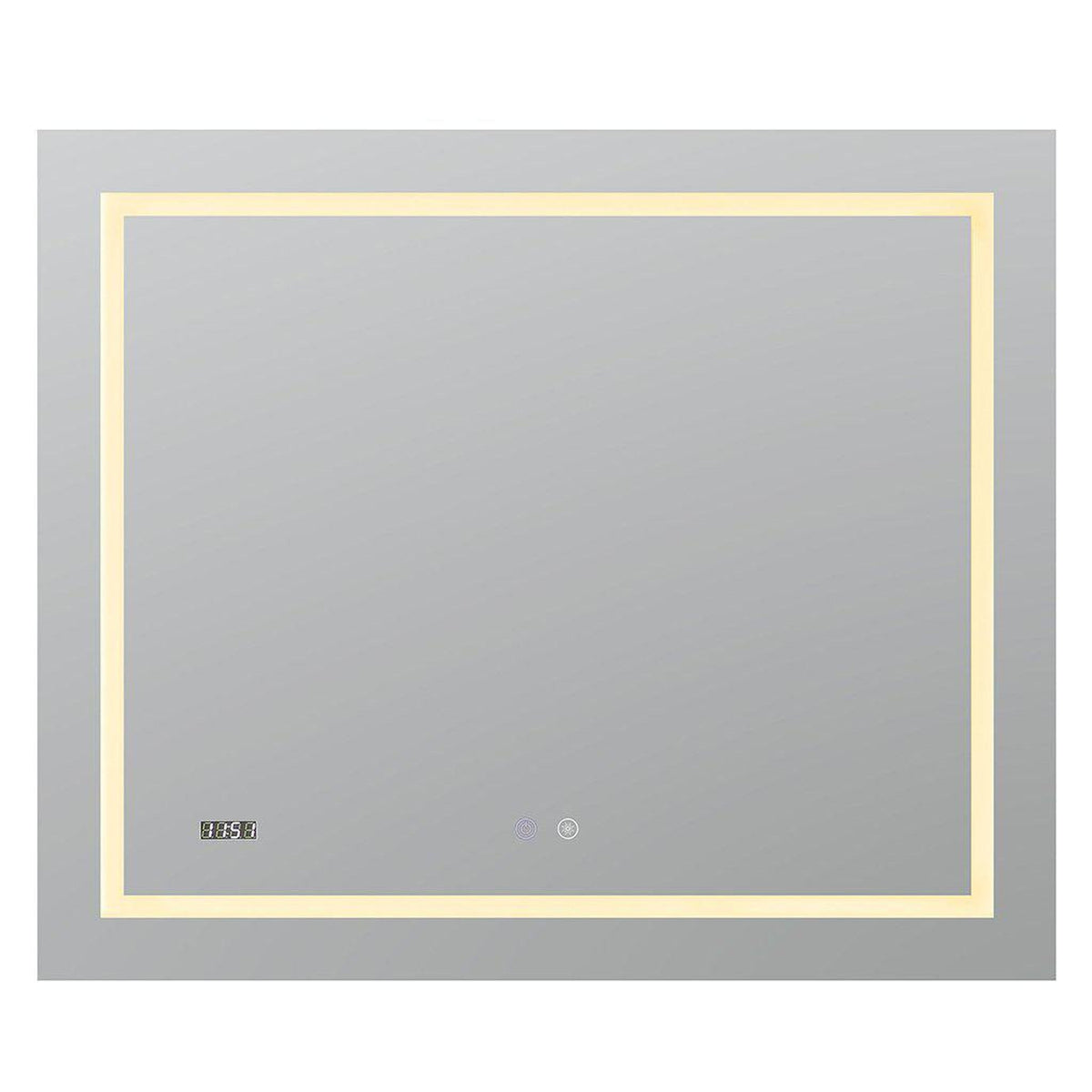 Aquadom Daytona 48" x 30" Rectangle  Ultra-Slim Frame LED Lighted Bathroom Mirror With Defogger - D-4830-N