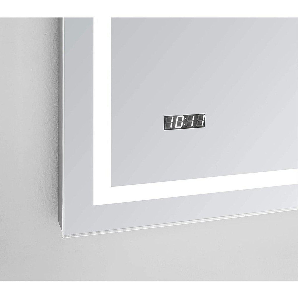 Aquadom Daytona 48" x 30" Rectangle  Ultra-Slim Frame LED Lighted Bathroom Mirror With Defogger - D-4830-N