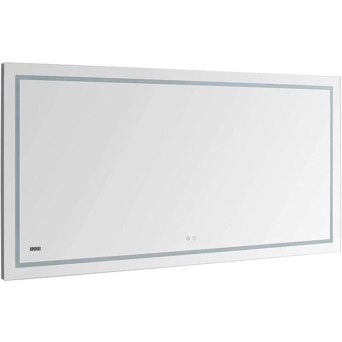 Aquadom Daytona 48" x 30" Rectangle  Ultra-Slim Frame LED Lighted Bathroom Mirror With Defogger - D-4830-N