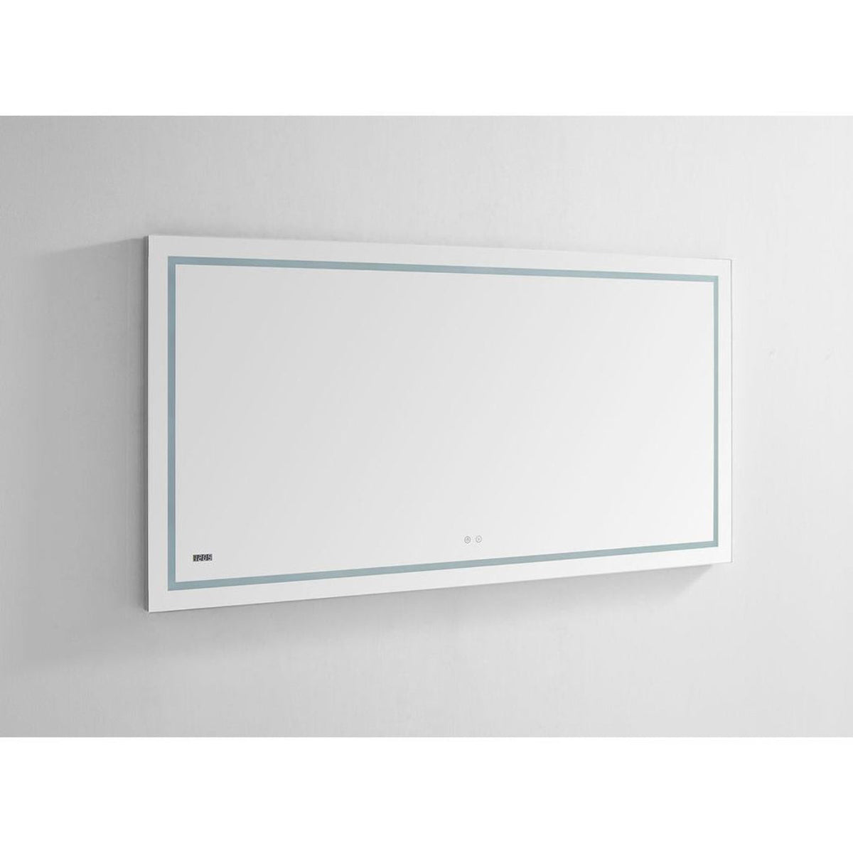 Aquadom Daytona 96" x 36" Rectangle Ultra-Slim Frame LED Lighted Bathroom Mirror With Defogger - D-9636-N