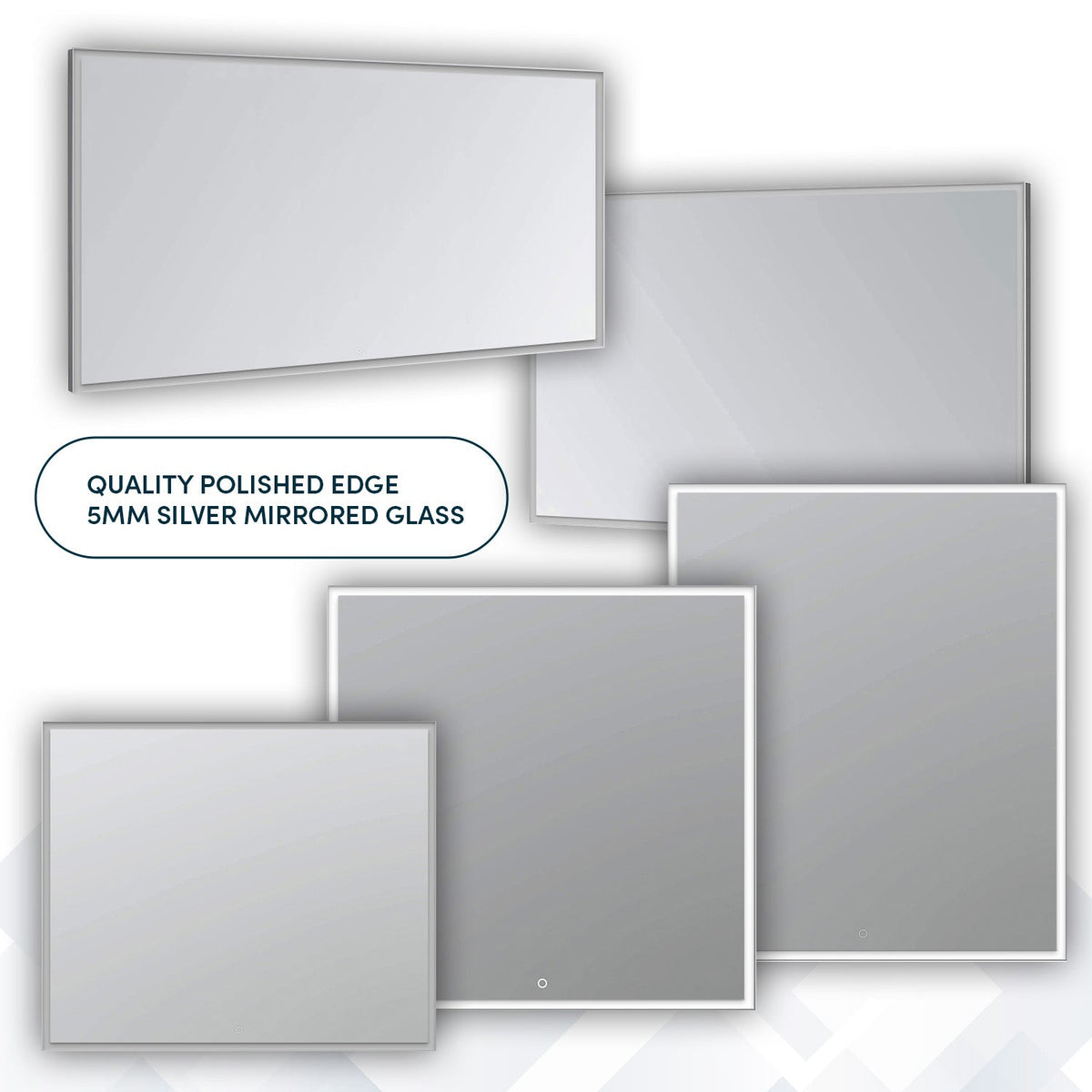 Aquadom Edge 60" x 32" LED Lighted Mirror - E-6032-N