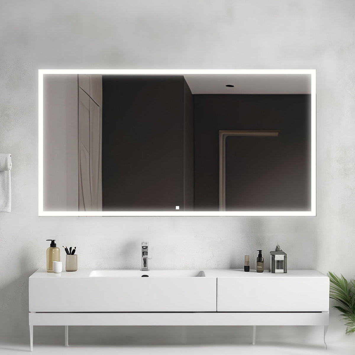 Aquadom Edge 84" x 32" LED Lighted Mirror - E-8432-N