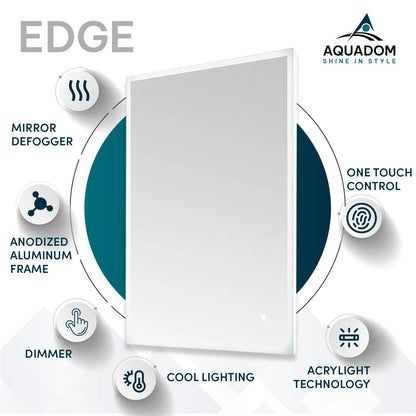Aquadom Edge 84" x 32" LED Lighted Mirror - E-8432-N