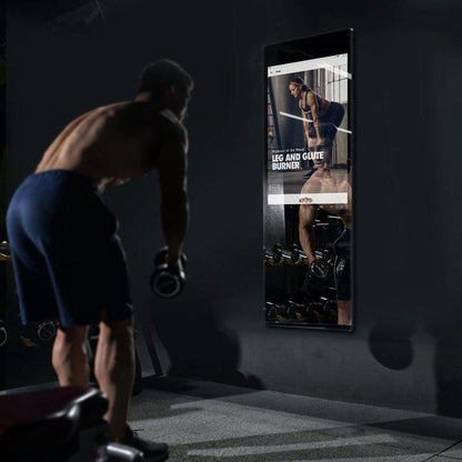 Aquadom Energy 24" X 71" Smart Fitness Mirror With 5MP HD Camera and Body Fat Scale - NRG-2471-HD-BFS