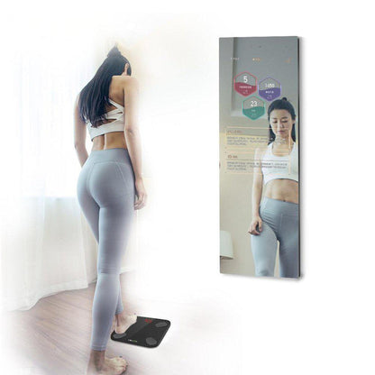 Aquadom Energy 24" X 71" Smart Fitness Mirror With 5MP HD Camera and Body Fat Scale - NRG-2471-HD-BFS