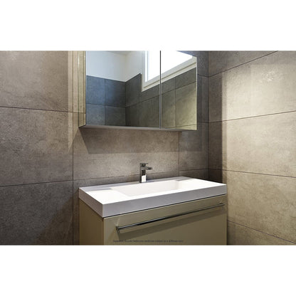 Aquadom Royale 15" x 30" Rectangle Recessed or Surface Mount Single Door Bathroom Medicine Cabinet - R-1530