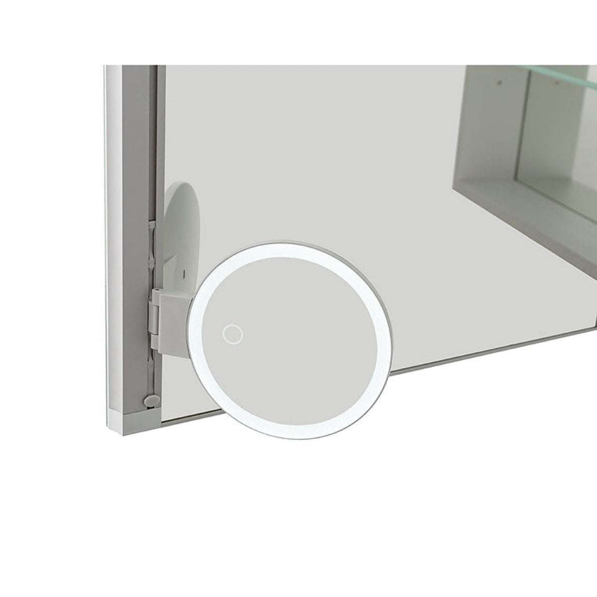 Aquadom Royale 15" x 70" Rectangular Left-Hinged Recessed or Surface Mount Medicine Cabinet With LED Lighting, Touch Screen Button, Defogger - R-1570L-E
