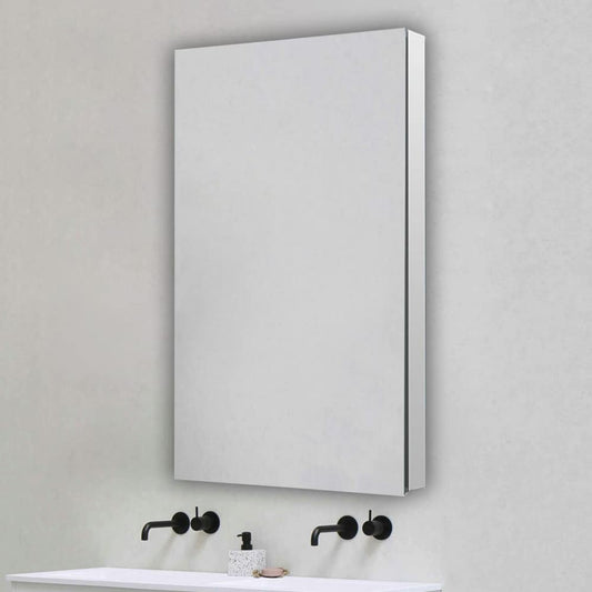 Aquadom Royale 24" x 30" Rectangular Left-Hinged Recessed or Surface Mount Medicine Cabinet With LED Lighting, Touch Screen Button, Defogger - R-2430L-E