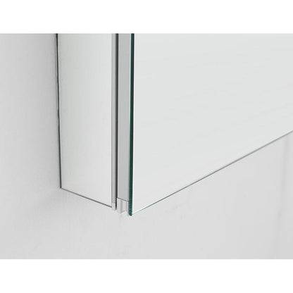 Aquadom Royale 30" x 36" Rectangular Double-Door Recessed or Surface Mount Medicine Cabinet - R-3036E-N