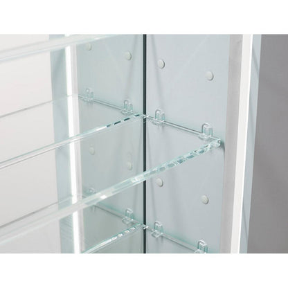 Aquadom Royale 36" x 36" Square Double-Door Recessed or Surface Mount Medicine Cabinet - R-3636E-N