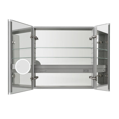Aquadom Royale 36" x 36" Square Double-Door Recessed or Surface Mount Medicine Cabinet - R-3636E-N