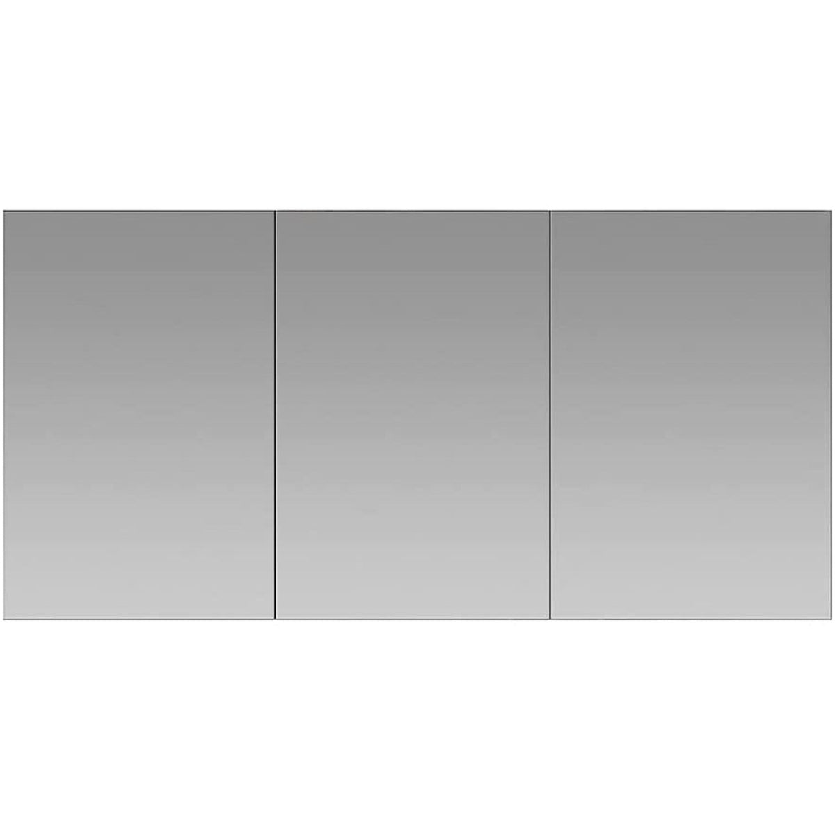 Aquadom Royale 60" x 30" Rectangular Recessed or Surface Mount Tri-View Bathroom Medicine Cabinet - R-6030
