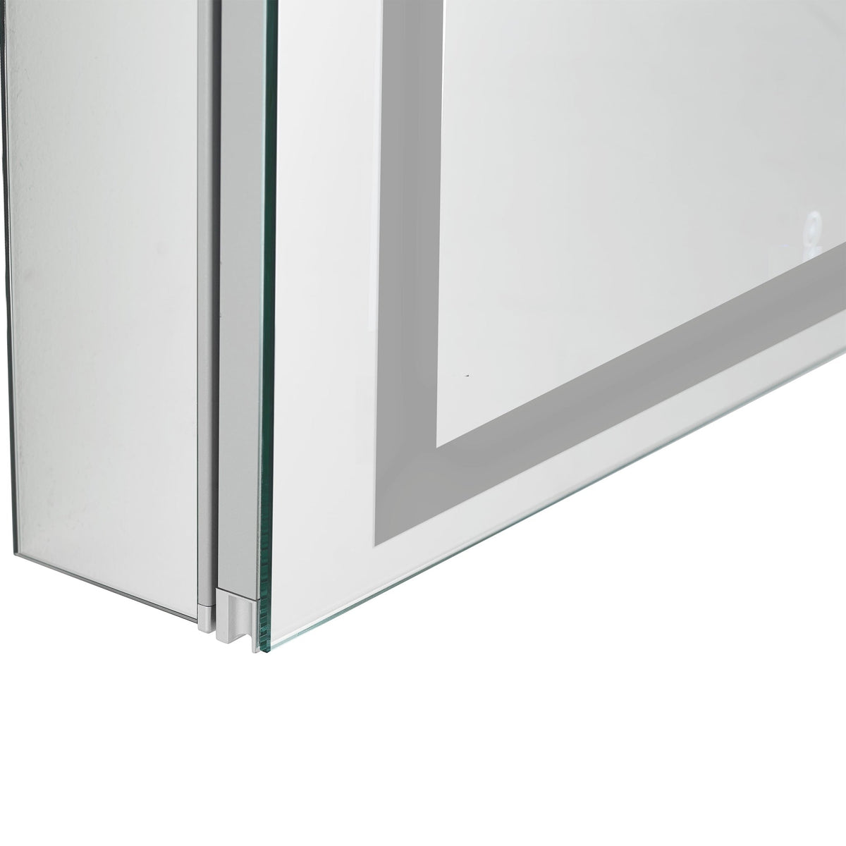 Aquadom Royale Plus 48" x 30" Rectangle Recessed or Surface Mount Bi-View LED Lighted Bathroom Medicine Cabinet With Defogger, Electrical Outlet, Magnifying Mirror - RP-4830-N