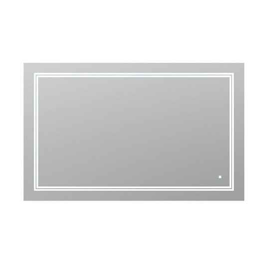 Aquadom SOHO 48" x 30" Rectangular Ultra-Slim Frame LED Lighted Bathroom Mirror With Defogger - S-4830-N