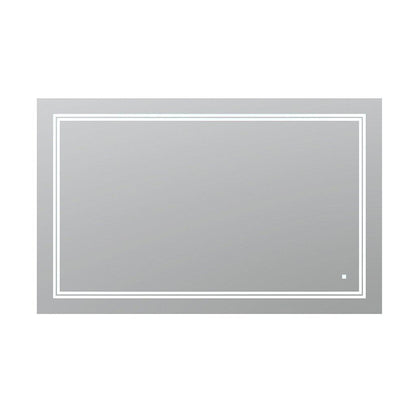 Aquadom SOHO 48" x 36" Rectangular Ultra-Slim Frame LED Lighted Bathroom Mirror With Defogger - S-4836-N
