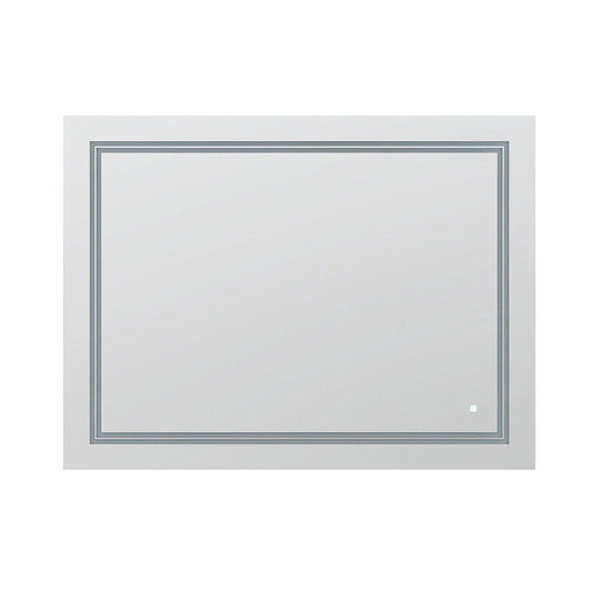 Aquadom SOHO 48" x 36" Rectangular Ultra-Slim Frame LED Lighted Bathroom Mirror With Defogger - S-4836-N