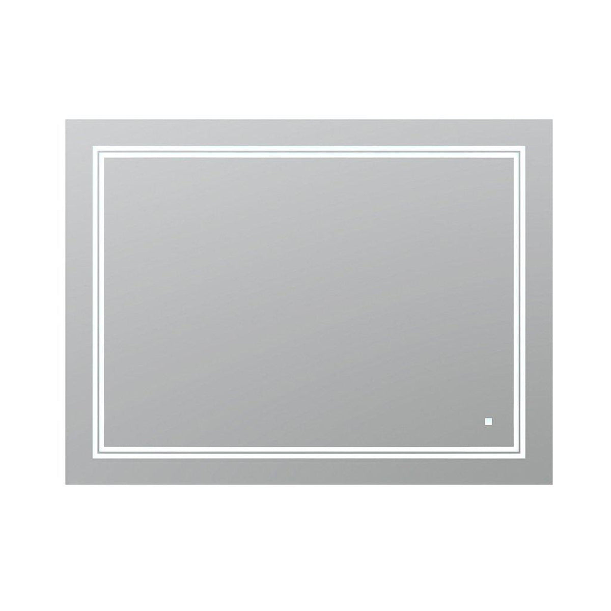 Aquadom SOHO 48" x 36" Rectangular Ultra-Slim Frame LED Lighted Bathroom Mirror With Defogger - S-4836-N