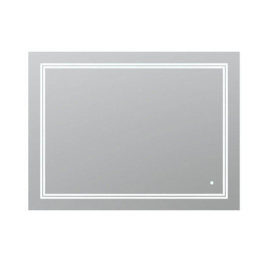 Aquadom SOHO 48" x 36" Rectangular Ultra-Slim Frame LED Lighted Bathroom Mirror With Defogger - S-4836-N