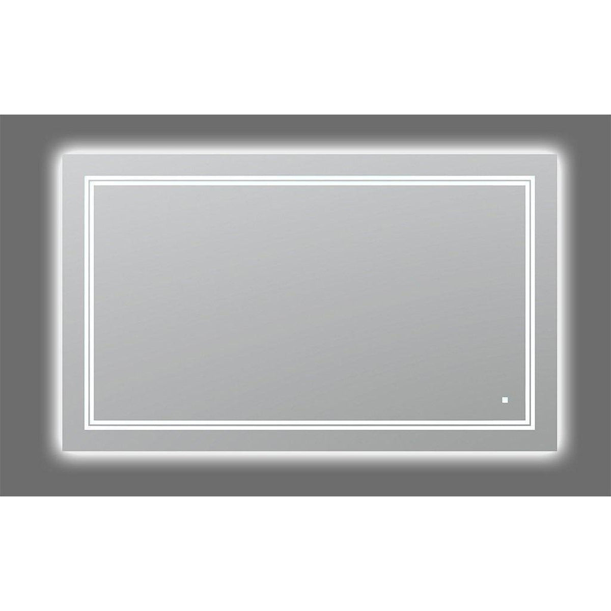 Aquadom SOHO 60" x 36" Rectangular Ultra-Slim Frame LED Lighted Bathroom Mirror With Defogger - S-6036-N