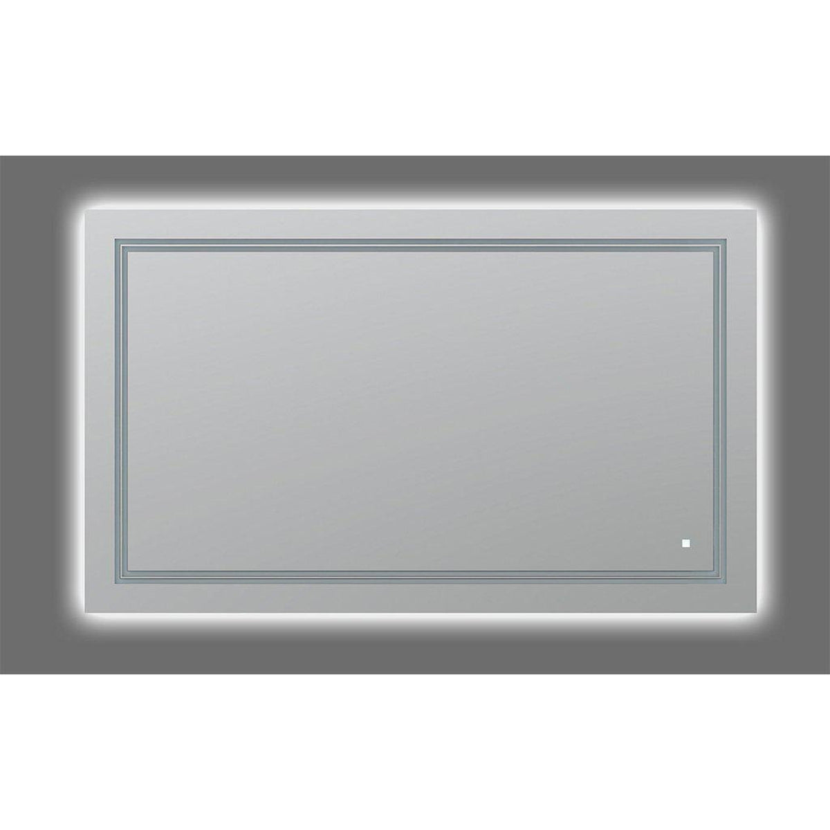 Aquadom SOHO 60" x 36" Rectangular Ultra-Slim Frame LED Lighted Bathroom Mirror With Defogger - S-6036-N