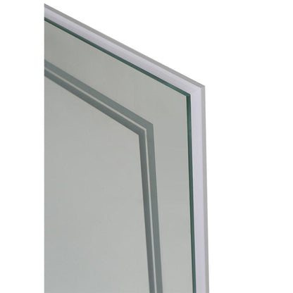 Aquadom SOHO 60" x 36" Rectangular Ultra-Slim Frame LED Lighted Bathroom Mirror With Defogger - S-6036-N