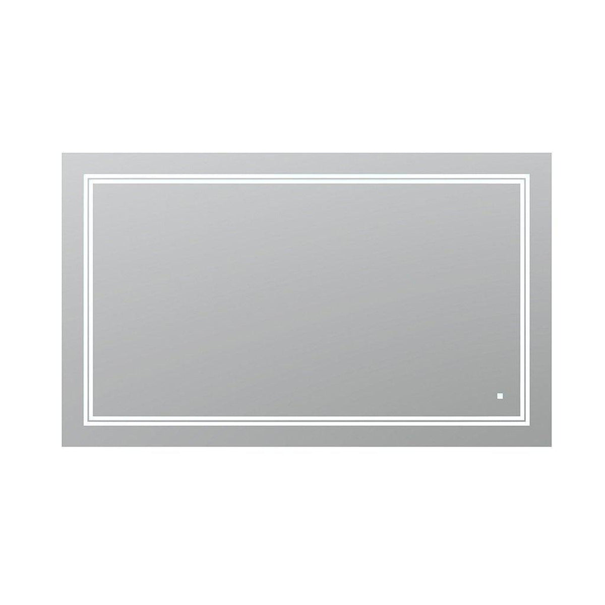 Aquadom SOHO 60" x 36" Rectangular Ultra-Slim Frame LED Lighted Bathroom Mirror With Defogger - S-6036-N