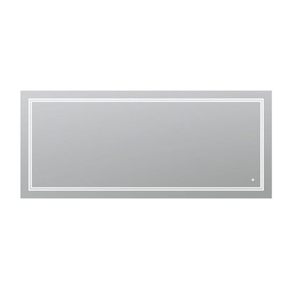 Aquadom SOHO 72" x 36" Rectangular Ultra-Slim Frame LED Lighted Bathroom Mirror With Defogger - S-7236-N