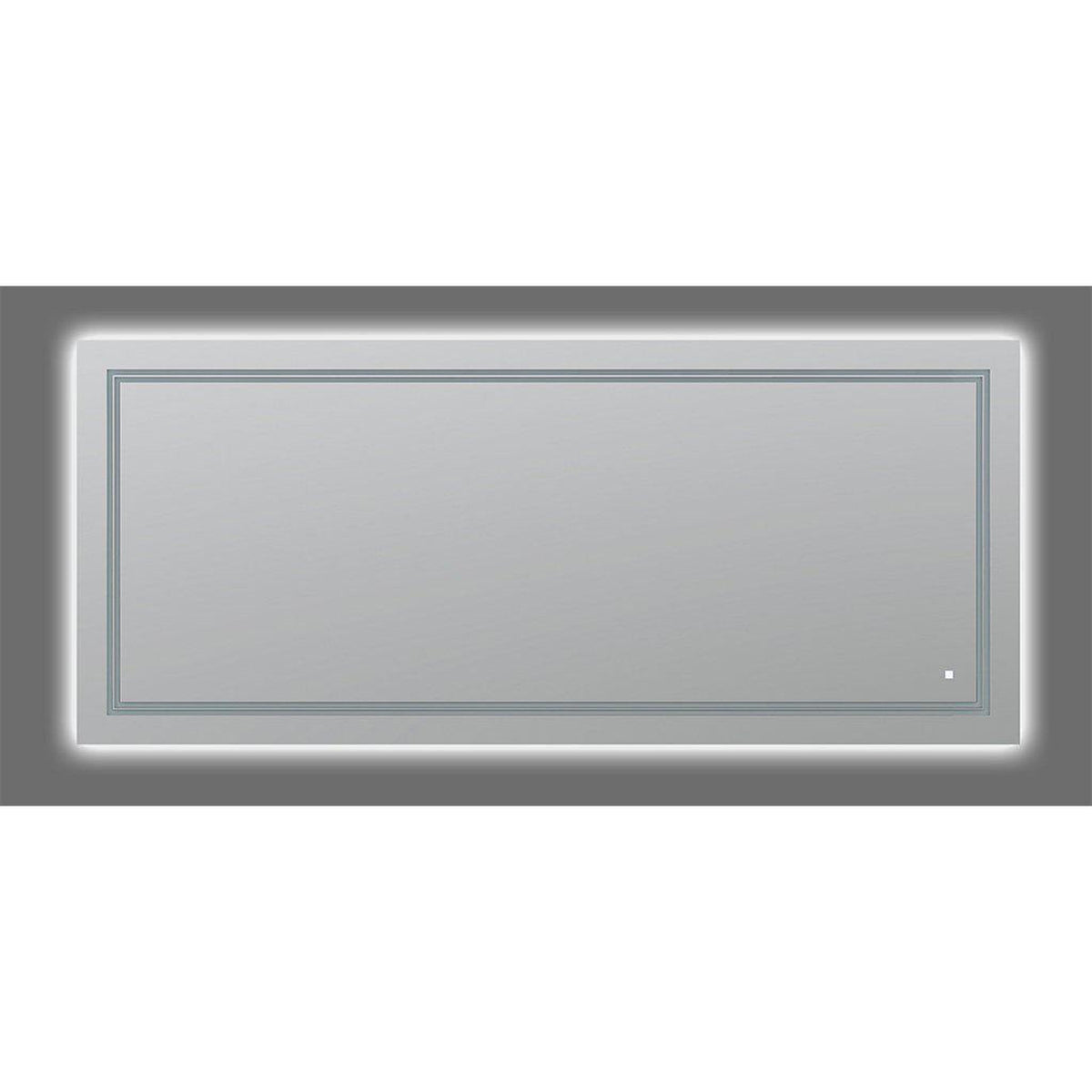 Aquadom SOHO 84" x 36" Rectangular Ultra-Slim Frame LED Lighted Bathroom Mirror With Defogger -= S-8436-N