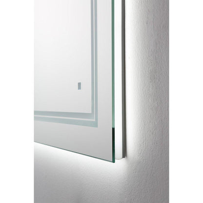 Aquadom SOHO 84" x 36" Rectangular Ultra-Slim Frame LED Lighted Bathroom Mirror With Defogger -= S-8436-N