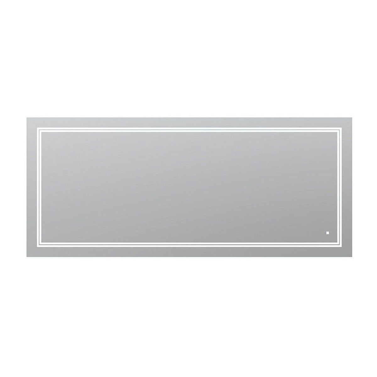 Aquadom SOHO 84" x 36" Rectangular Ultra-Slim Frame LED Lighted Bathroom Mirror With Defogger -= S-8436-N
