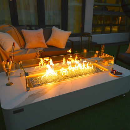 Athens Fire Table Outdoor Night