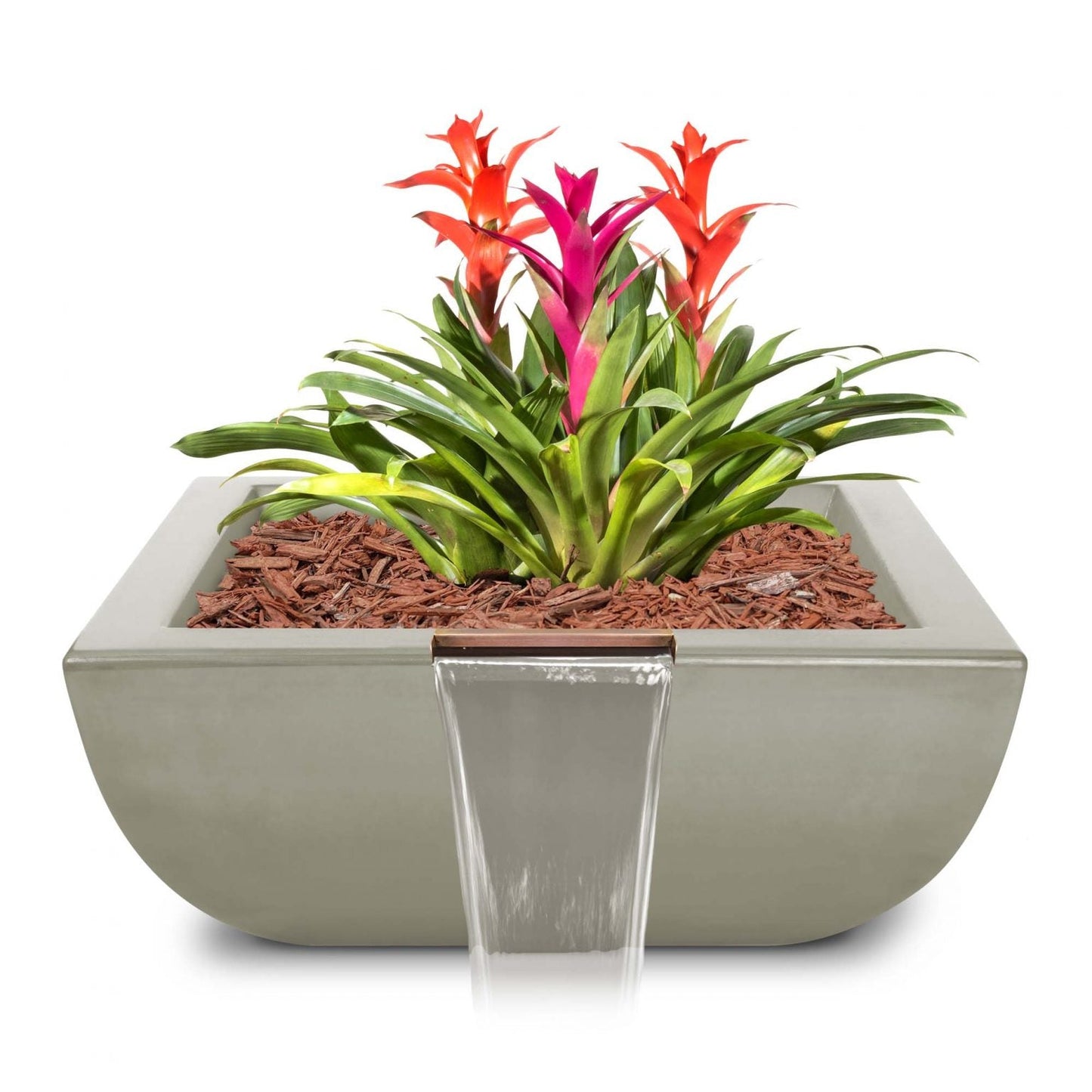 Avalon Concrete Planter & Water Bowl Ash