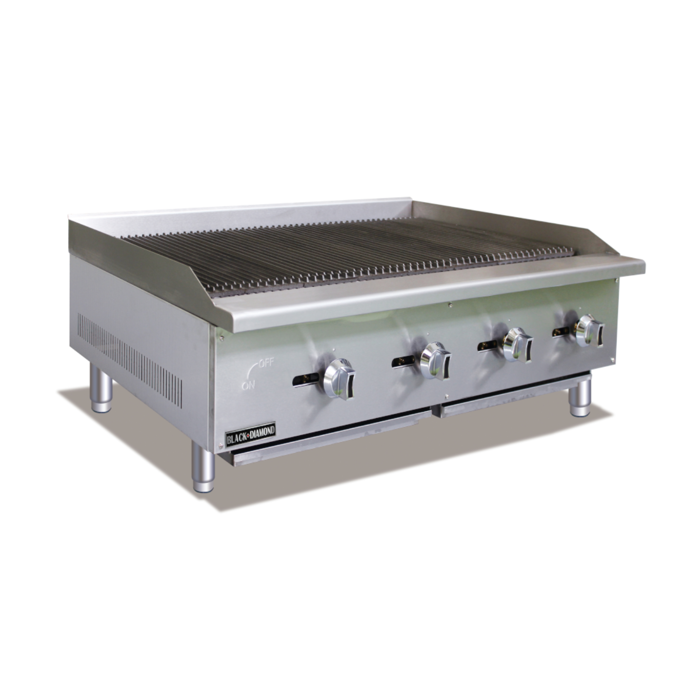 Adcraft BDECTC-48/NG Black Diamond Standard Series Gas Charbroiler 48