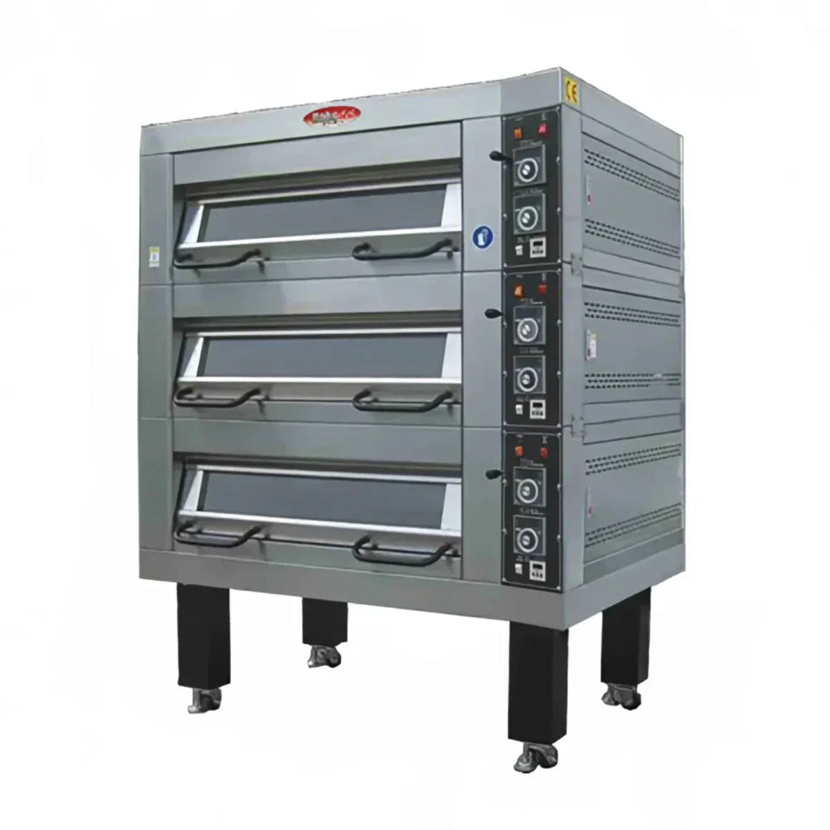 BakeMax 75" Double Deck Electric Oven, Accommodates (6) 18" X 26" Pans, 220/60/3 - BMTD002