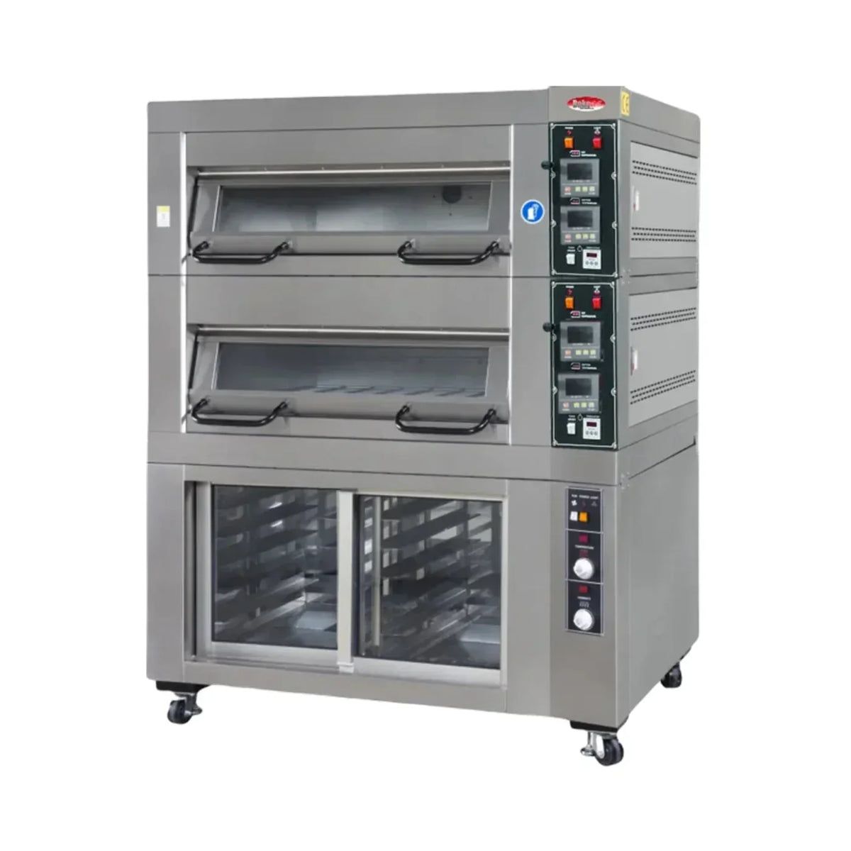 BakeMax 47" Two Deck Electric Oven, Accommodates (2) 18" X 26" Pans, 220/60/3 - BMSD002
