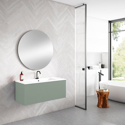 Lucena Bath 32" Bari Vanity with Ceramic Sink in White, Grey, Green or Navy - Backyard Provider