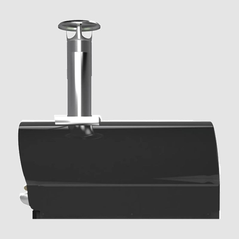 Belforno Countertop Grande Wood-Fired Pizza Oven - Black Side