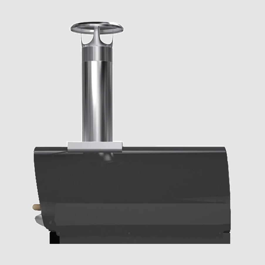 Belforno Countertop Piccolo Wood-Fired Pizza Oven - Black Side