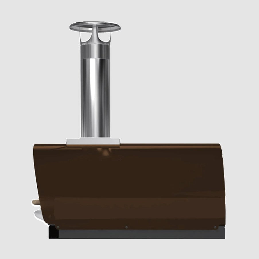 Belforno Countertop Piccolo Wood-Fired Pizza Oven - Copper Side