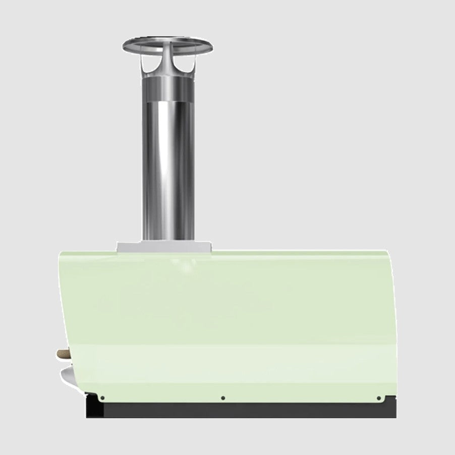 Belforno Countertop Piccolo Wood-Fired Pizza Oven - Pistachio Side