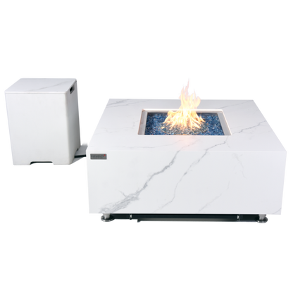 Bianco Fire Table with Tank Cover