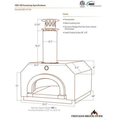 CBO 750 Countertop Specs