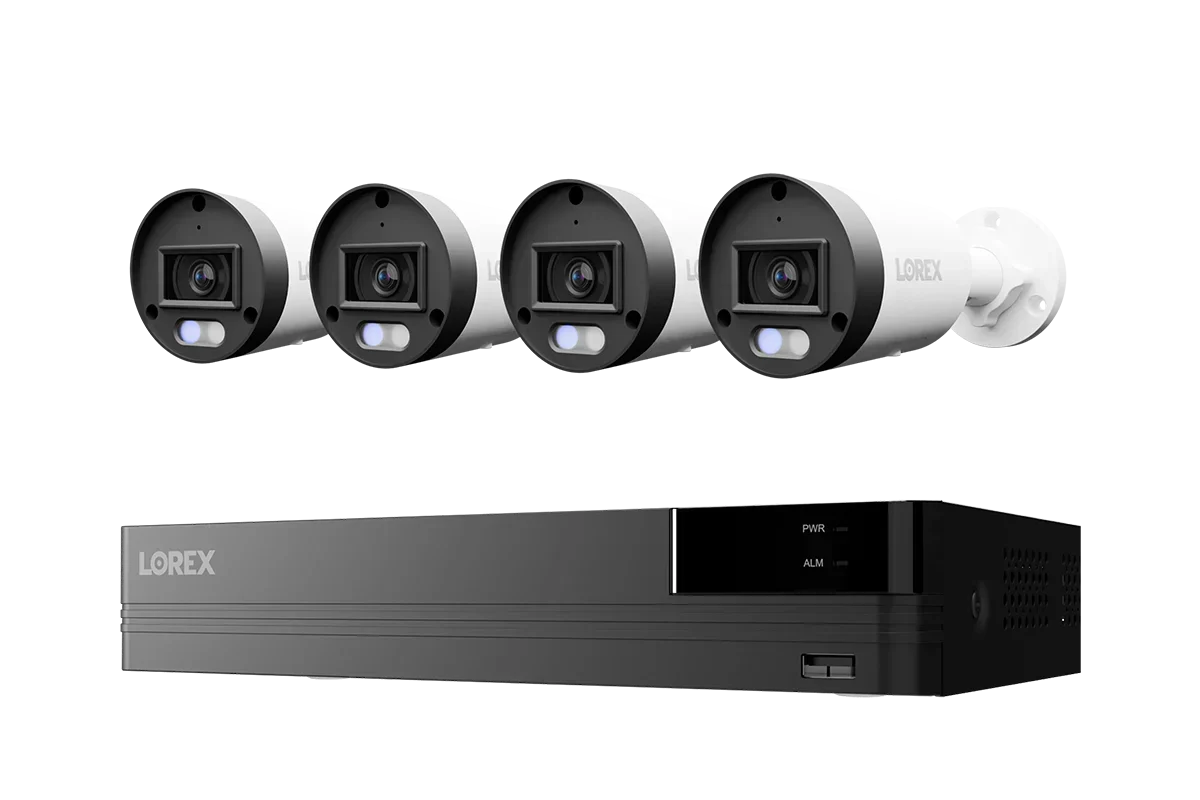 Lorex Connect U Series 4K 8-Channel Wired NVR System with U3 4K PoE Bullet Cameras - 2TB (Cables not included)