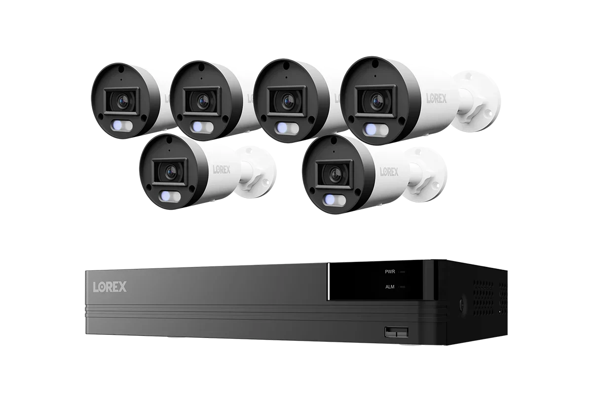 Lorex Connect U Series 4K 8-Channel Wired NVR System with U3 2K+ PoE Bullet Cameras - 2TB (Cables not included)