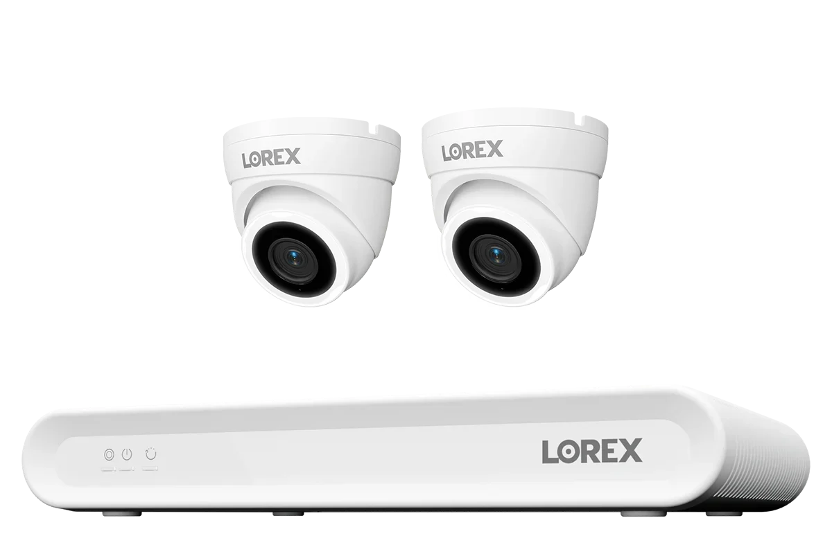 Lorex Connect V Series 4K 8-Channel Wired NVR System with V3 4K PoE Turret Cameras - 1TB (Cables not included)  CN301V3-TW2-8CH1T